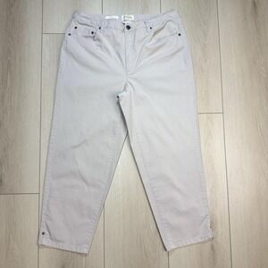 VTG Talbots WOMAN Classic Fit Stretch Pants Beige 12W Hong Kong 90s Straight Leg
